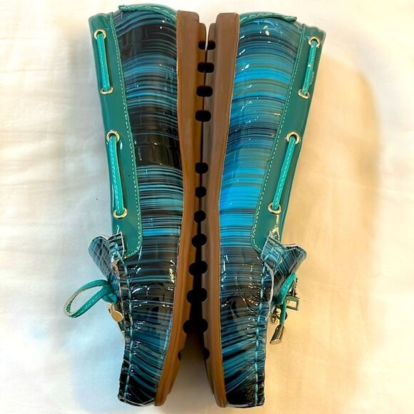 1936 MULTICOLOR BOW MOCCASINS.   NICELY PADDED FOR COMFORT.  NEW IN BOX - Picture 4 of 7